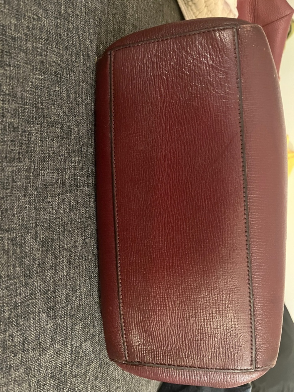 Mulberry Large Maple Tote in Burgundy Goatskin Leather. w Purple Pouch. Rare. - Picture 8 of 13